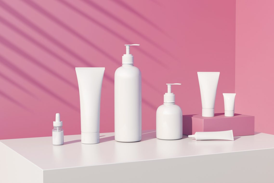 Cosmetic branding template.